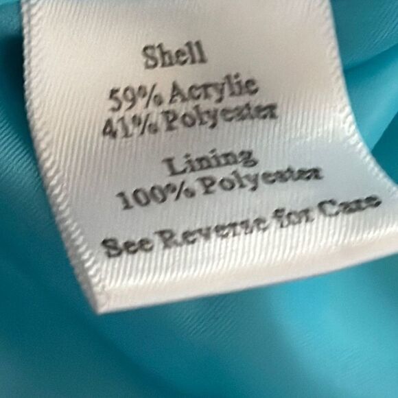 Luciano Dante Women’s Blue Green Snap Closure Front Pockets Vintage Blazer sz L - Picture 6 of 7